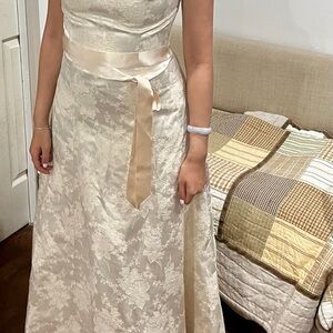 Ivory Floral Lace Wedding Dress